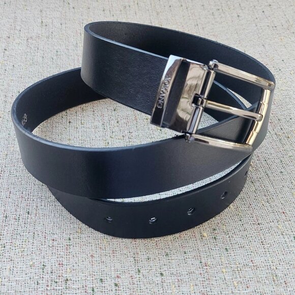 Handmade Waistband Black Genuine Leather Belt Unisex Pin Buckle Belt Size 36 in - Picture 1 of 10